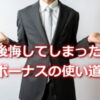 初ボーナスで無駄遣いの失敗と教訓
