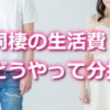 同カップの生活費の分け方と分担割合