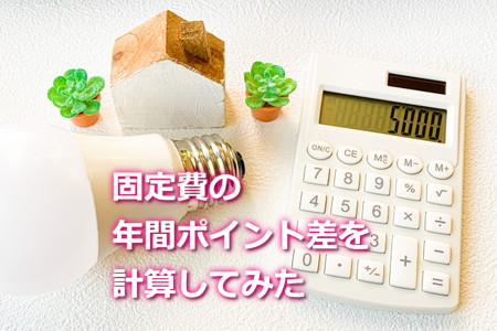 固定費の年間ポイントを計算してみた