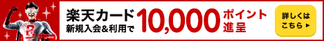 楽天カード入会利用特典10,000ポイントに増量中rct1